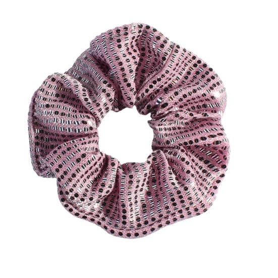 Corda per Capelli Paillettes Lucide Rete Vuota Elastico per Capelli Senza Danni Alta Elasticità Porta Coda di Cavallo Accessorio Quotidiano per Capelli