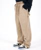 ASTRAL PROJECTION Wide Weathered Washed Elastic Waist Pants_Beige
