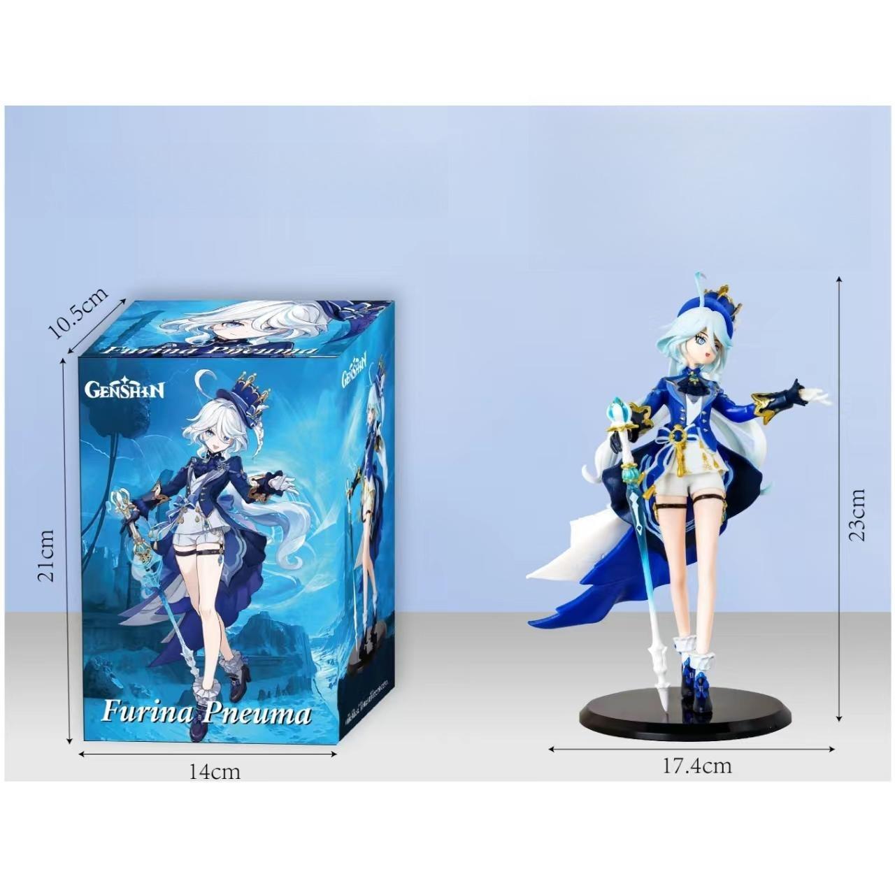 

23см Фігурка Furina Гра Genshin Impact ПВХ Фігурка Дії Аніме Мила Дівчина Focal Focalors Колекційна Модель Іграшка Лялька Подарунок With box
