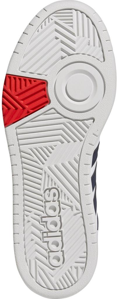 Buty koszykarskie Adidas Hoops 3.0 Mid Classic Vintage białe/atramentowy legendarny/żywy czerwony