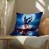 Pokemon Cute Monster Anime Plush Pillow Cover Soft Short Plush Cushion Cover For Sofa Bedroom Living Room Decor Gift