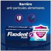 Adhésif pour prothèses dentaires - FIXODENT - Fixodent Plus - Forte fixation - Barrière anti-particules - 40g
