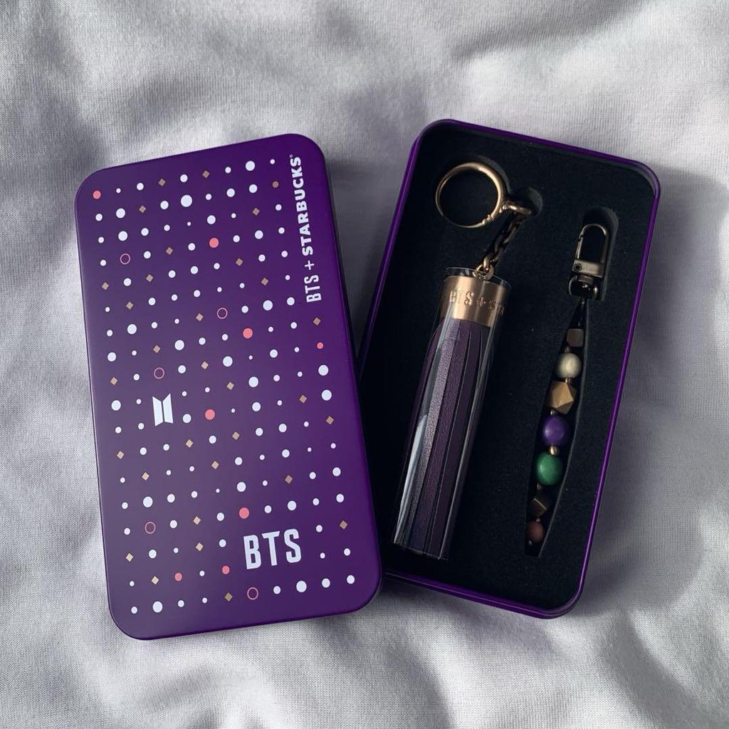 [USED] BTS Starbucks Collaboration Keychain Keyring Yoongi