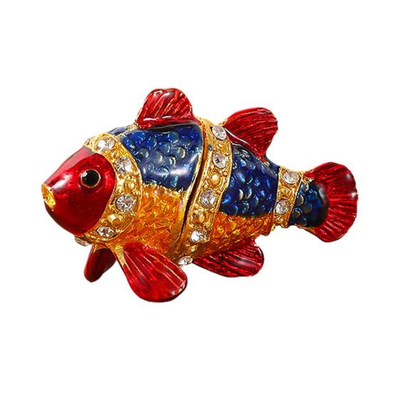 Mini Jewelry Storage Box Durable Metal Construction Pendant Organizer Decorative Desktop Jewelry Box Handicraft