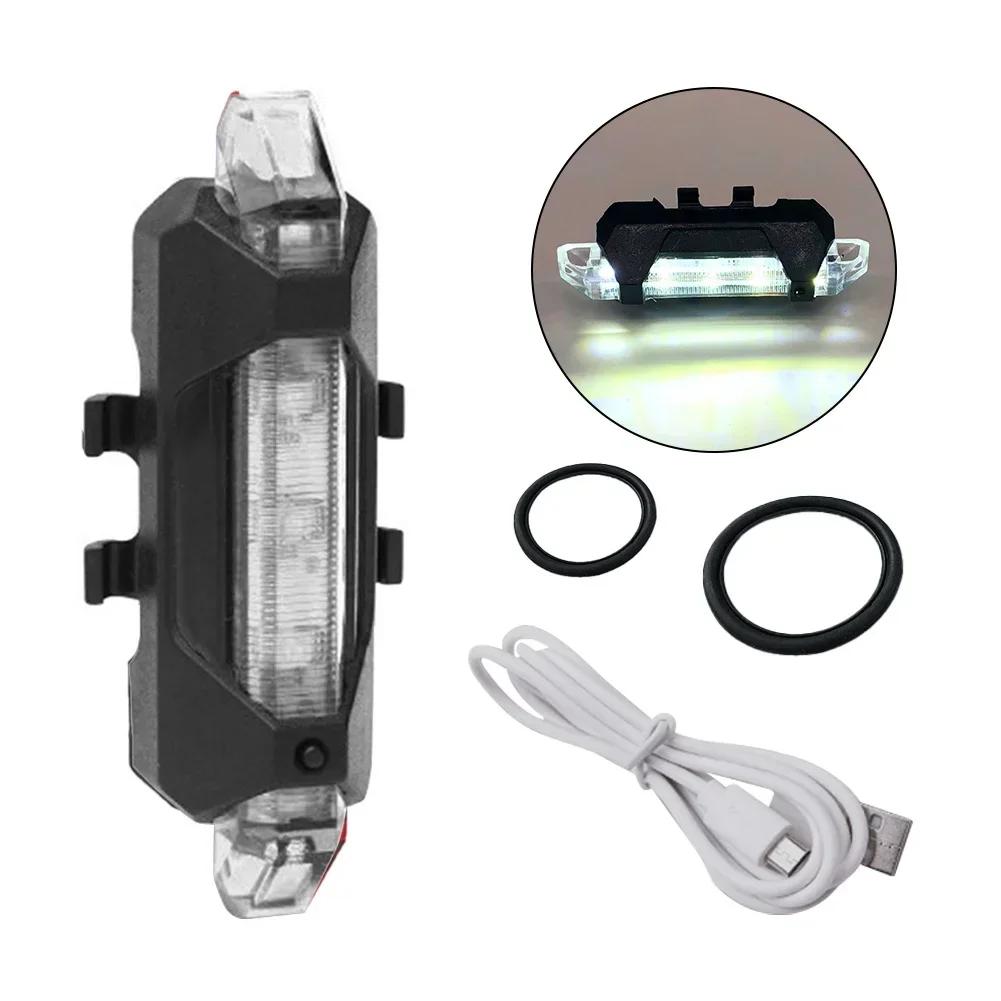 1Pc Night Cycling Tail Light Outdoor Highlight USB Charging Mountain Led Warning Bike Lights Tail Lamp Bicycle Accessories