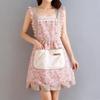1 Piece For Women's Floral Home Apron With Pocket, Adjustable Apron For Kitchen, Cooking, Baking, Grilling, Chef's Apron