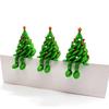 Table Top Christmas Tree 3D Printed Toys Cute Figurines with Articulated Legs Statues Ornaments for Office Festive Desktop