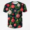 Merry Christmas Santa Claus 3D Print T-Shirts Men Women Oversized O-Neck Tees Short Sleeve T Shirt Harajuku Top Unisex Clothing