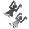 Cabinets 2Pcs/set Storage Hooks Bathroom Key Holder Clothes Hanger Cupboard Door Hanging