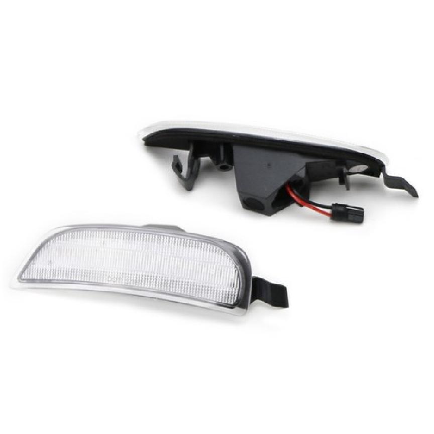 Clear Lens Red LED Strip Rear Side Marker Light For 16-up Fiat 124 Spider Abarth