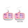 Playful Sardine Tin Inspired Earrings Lightweight Alloy Designs Accessories Colorful Fashion Jewelry For Casual Outfits