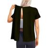 Camicia da donna post-operatoria a maniche corte colorata con chiusura posteriore e tasca