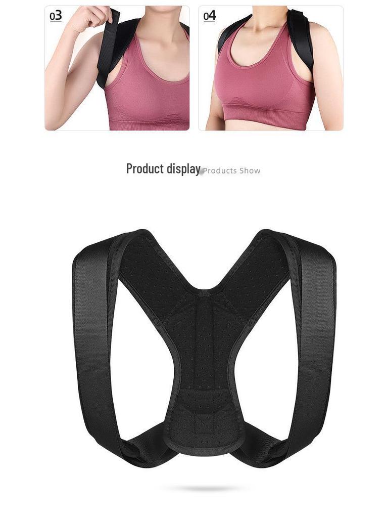 Adult Posture Corrector: Adjustable Back, Shoulder & Chest Support to Prevent Hunchback