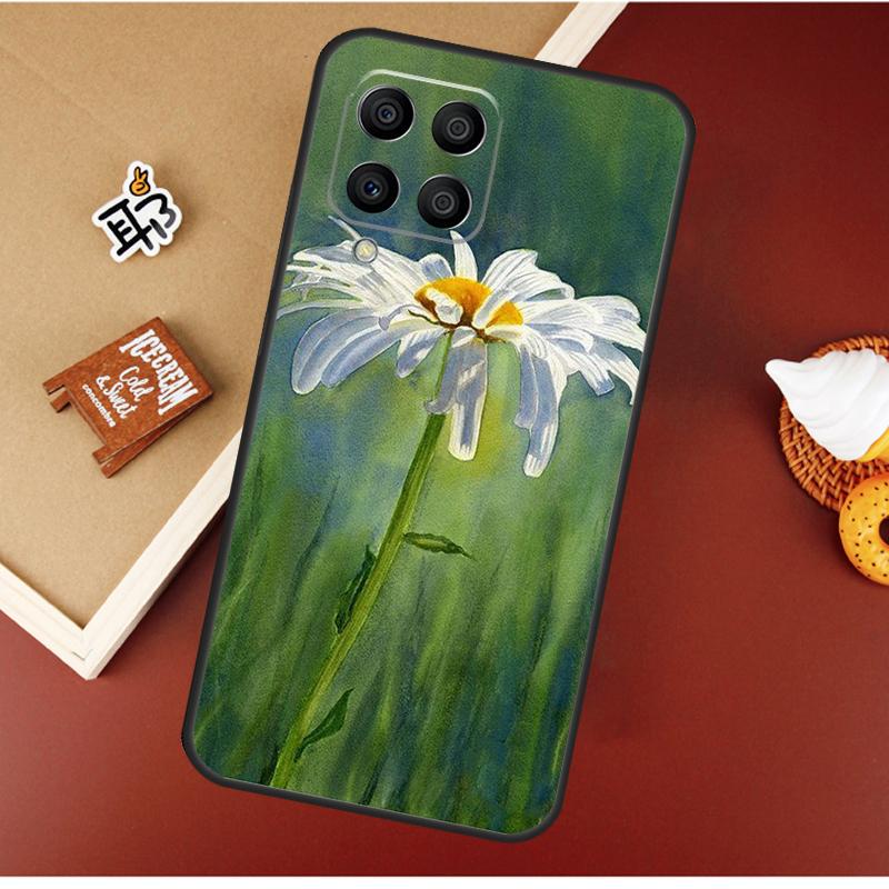 Daisy Watercolor Case For Samsung Galaxy M51 M31 M21 M11 M16 M36 M56 M53 M12 M32 M52 M15 M35 M55 M14 M34 M54