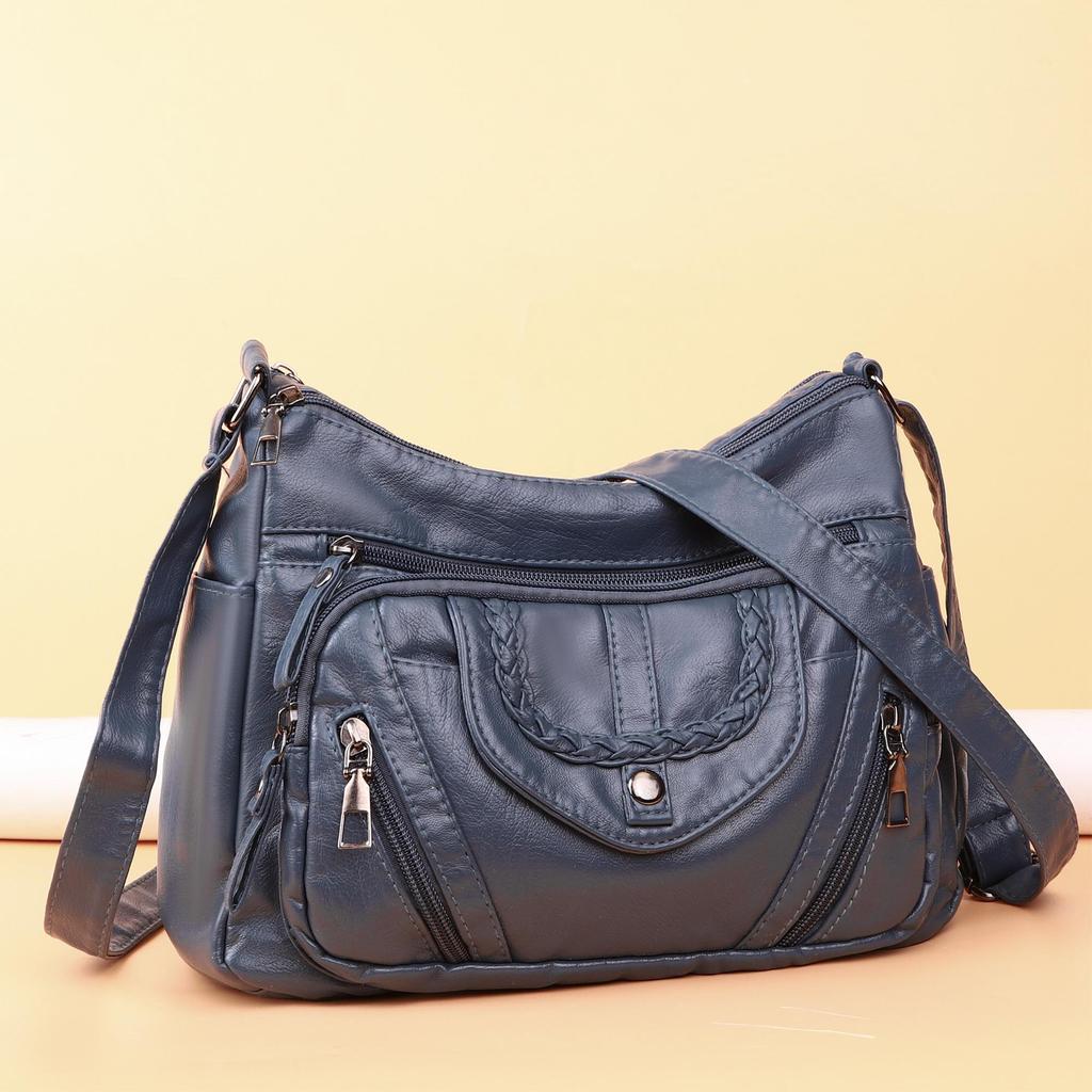2026 Summer Female Pu Leather Crossbody Shoulder Bags Multi-Pocket Ladies Luxury Purses And Handbags Women'S Bag