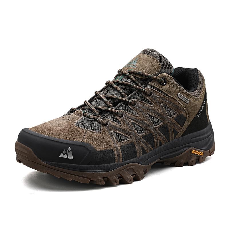 Men's New Arrival Hiking Shoes Breathable Trekking Sneakers Lace-Up Cushioning Outdoor Climbing Tourism Male Footwear