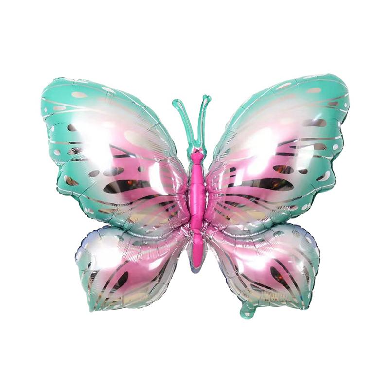 Butterfly Aluminum Film Helium Balloon Cartoon Shape Aluminum Foil Balloon Party Decoration Balloon Multi-Color Choice