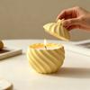 Stripe Candle Jar Silicone Mold DIY Relief Storage Box With Lid Cement Gypsum Resin Molds Handmade Festival Desktop Ornaments