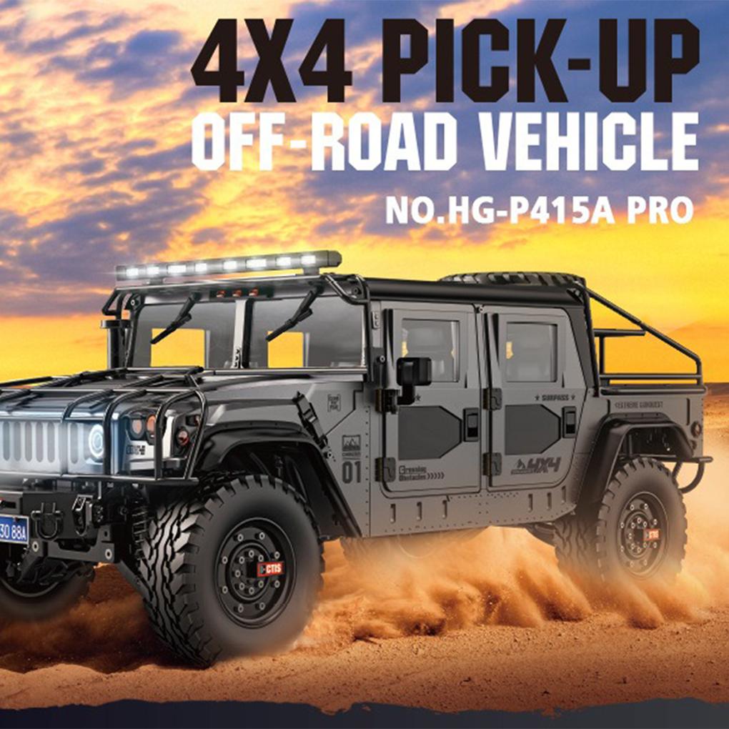 New 1/10 Scale HG P415A RC Car Off-road Vehicle 4x4 Remote Control Crawler Climbing Car Model Toys Gifts with ESC Servo Motor