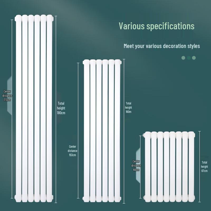 Wall-Mounted Steel Radiator for Central Heating