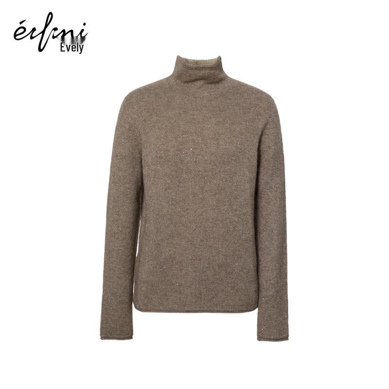 

Eifini Women s Elegant Slim-Fit Turtleneck Knit Sweater S