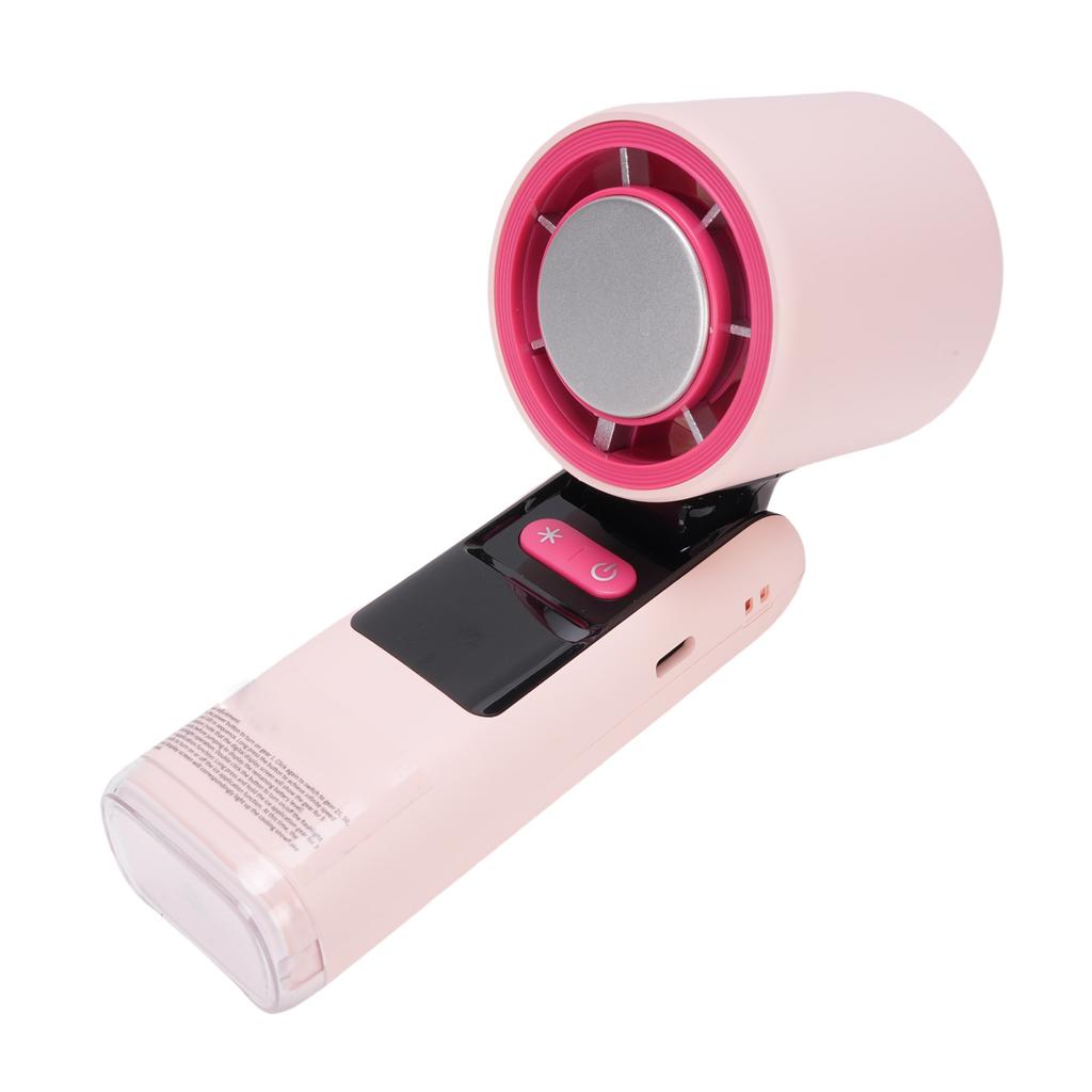 Eiskühlender Handventilator Wiederaufladbar LED Digitalanzeige 100 Geschwindigkeiten Faltbarer Handturbinenventilator mit