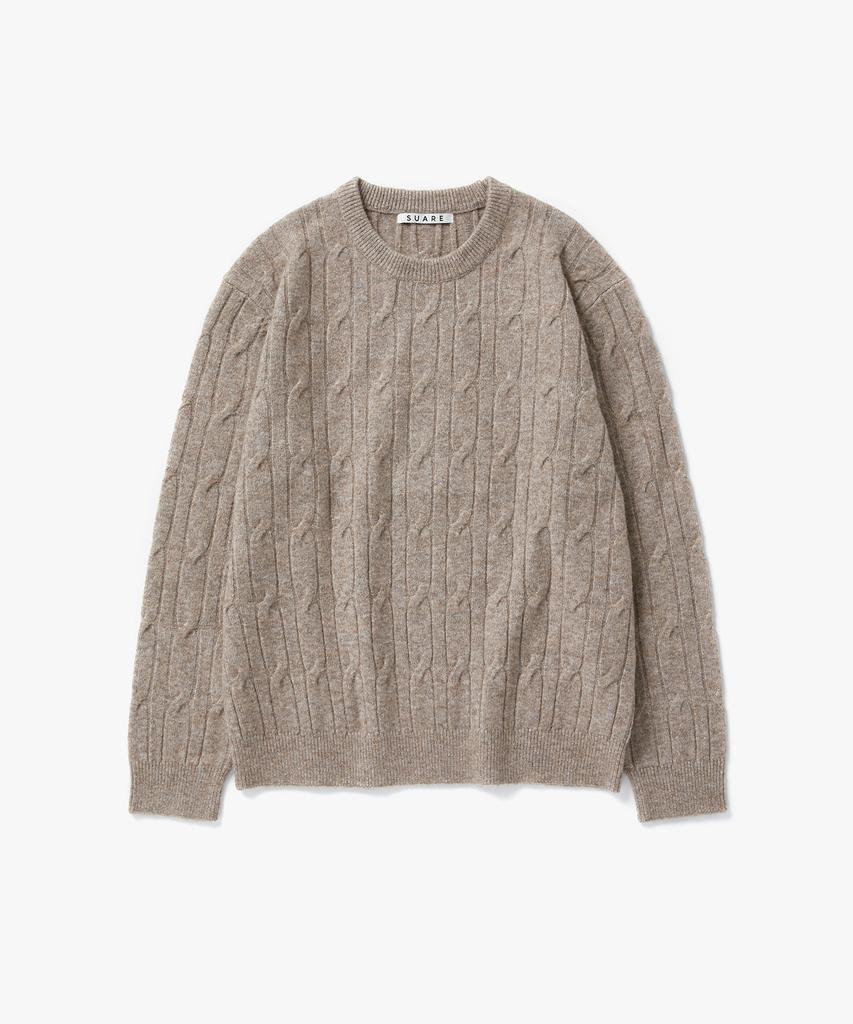 SUARE [Renewal] Cable Round Knit - 9 Colors