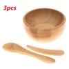 3Pcs Mini Size Bamboo Diy Face Mask Mixing Bowl With Spoon &Stick Aromatherapy Bowl Set Massage Oil Face Care Makeup Tool Kit