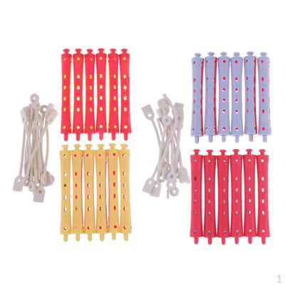 24 Stück Professionelle Wellen Friseur Dauerwellwickler Rollen Alle Größen