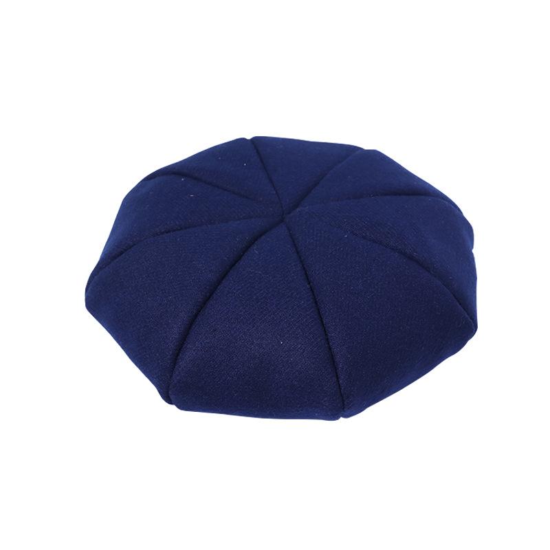 Autumn and winter niche beret trendy lady retro French elegance portable temperament hat big brim