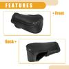 1 Pc Universal Car Shift Knob Cover - Automatic Car Knob Gear Sticky Protector Carbon Fiber Pattern Breathable - Faux Leather Black