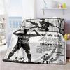 Football Style Son Personalized Text Blanket Gift Personalized Blanket Durable Comfort Perfect for Home Decor Sofa Chair Livingroom