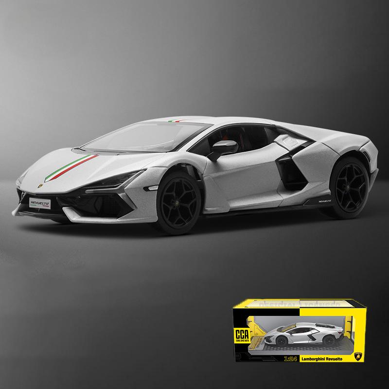 1/24 Scale Lamborghini Revuelto Super Sports Car Diecast Model Metal Car Collection Level Home Trendy Toys Ornaments Hobbies Boyfriend