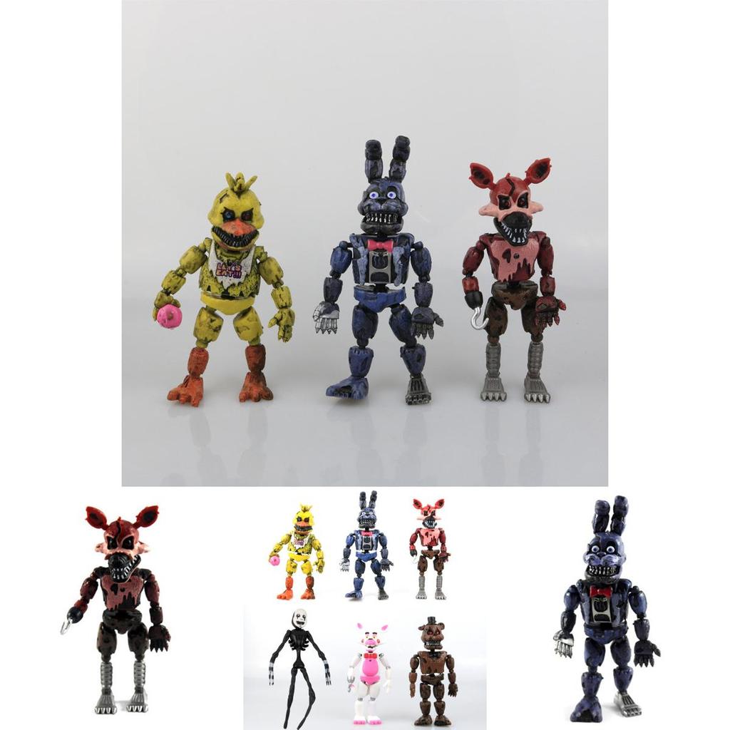 Captivating 19cm Fnaf Five Nights At Freddy's 6pcs Collection Action Figures For Enthusiasts