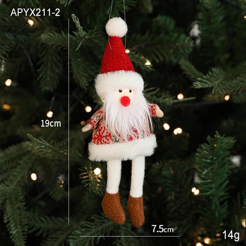 Christmas Plush Snowman Pendant Christmas Tree Hanging Lovely Beautiful Pendant Scene Decorate Christmas Tree Hanging Ornaments