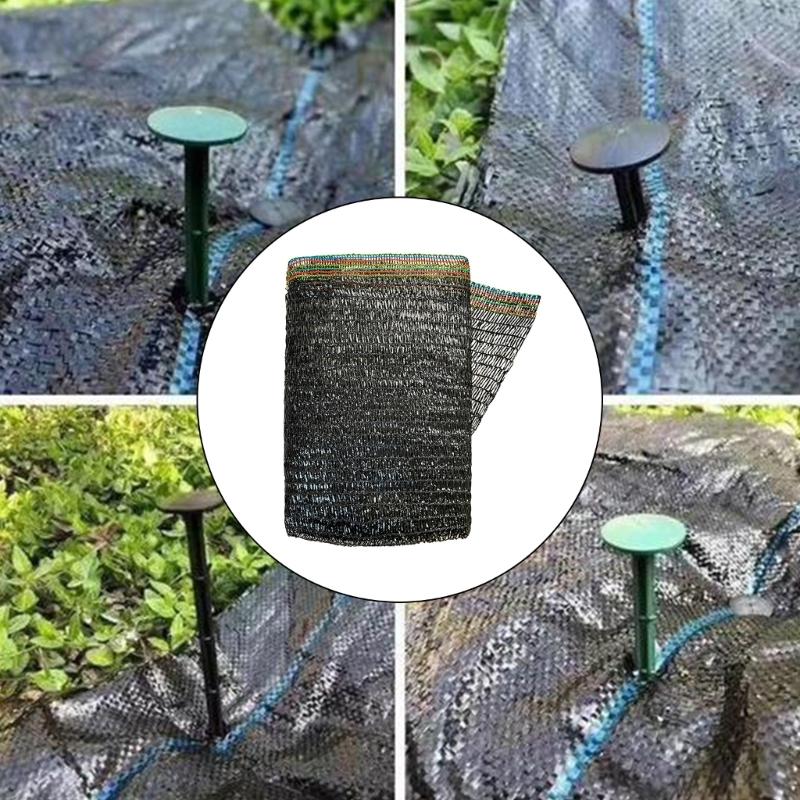 Breathable Sun Resistant Garden Shade Cloth Mesh For Vegetables Flowers Greenhouse Raised Beds Black Outdoor Plant Cover