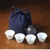 Dustproof Teacup Drawstring Cloth Pouch Breakage-proof Travel Teaware Storage Bag  Home