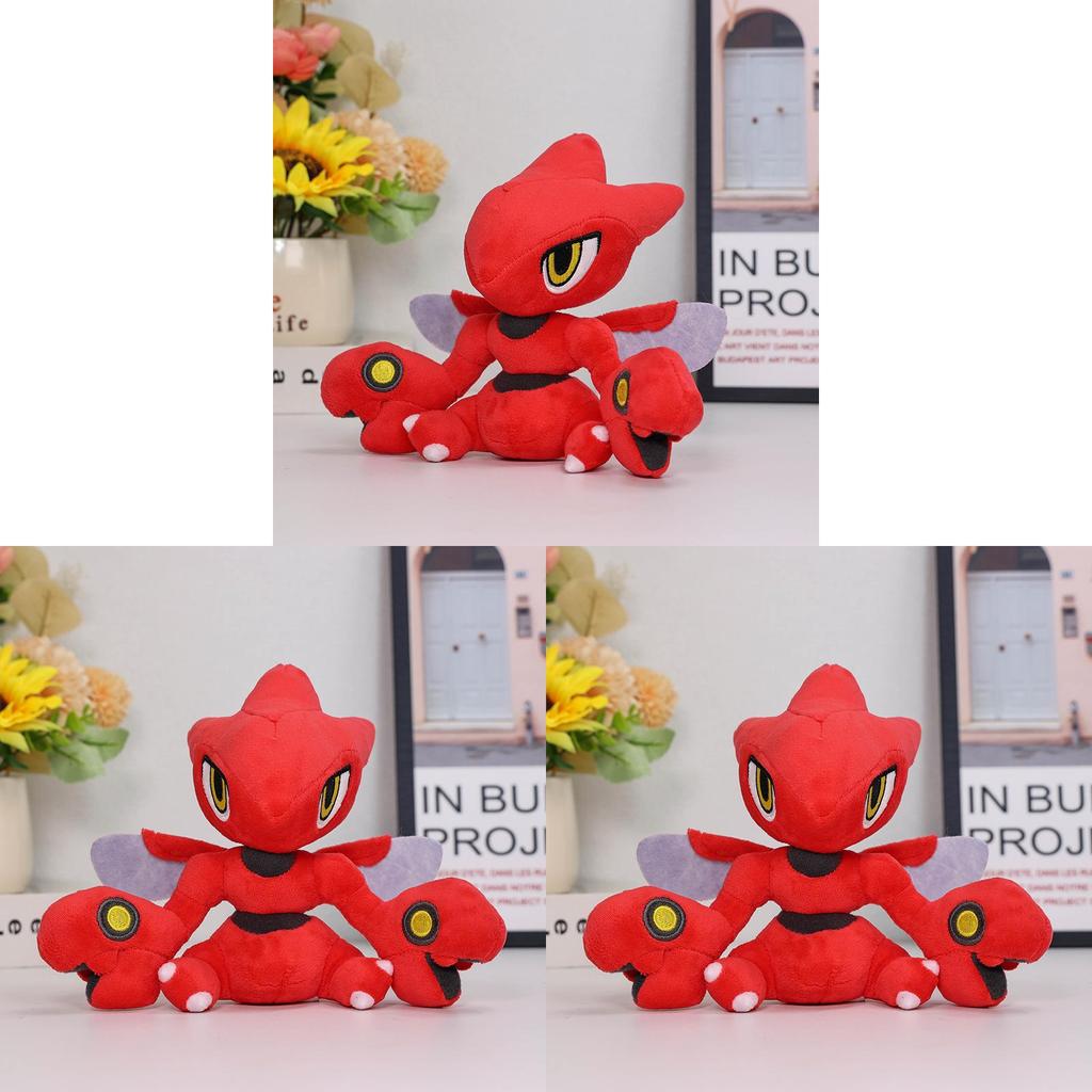 Small Plush Toy 16cm Red Mantis Cartoon Animal Figure For Kids Collectors