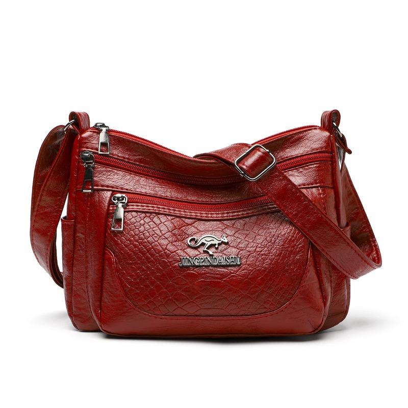 Soft Texture Medium Women's Bag Mother Bag New Bag Women's Medium and Old Shoulder Messenger Bag Mother-in-law Bag