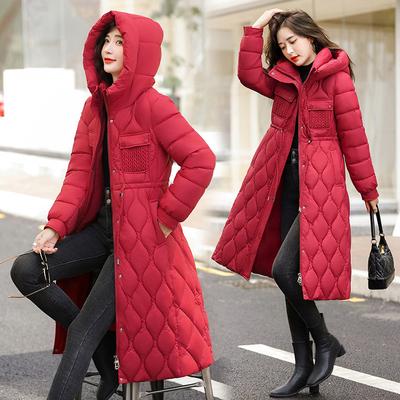 Large Size New Down Jacket Women's Midi Fashion Thickened Loose Fit Over-the-knee Winter Coat
