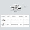 Modern LED Ceiling Light Black/White Spiral Line For Living Room Bedroom Hallway Aisle Entrance Study Indoor Lighting Fixtures