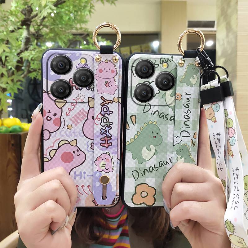 Wristband Silicone Phone Case For Blackview Shark9 5G Back Cover Cute Anti-knock Wrist Strap Lanyard Durable Anti-dust