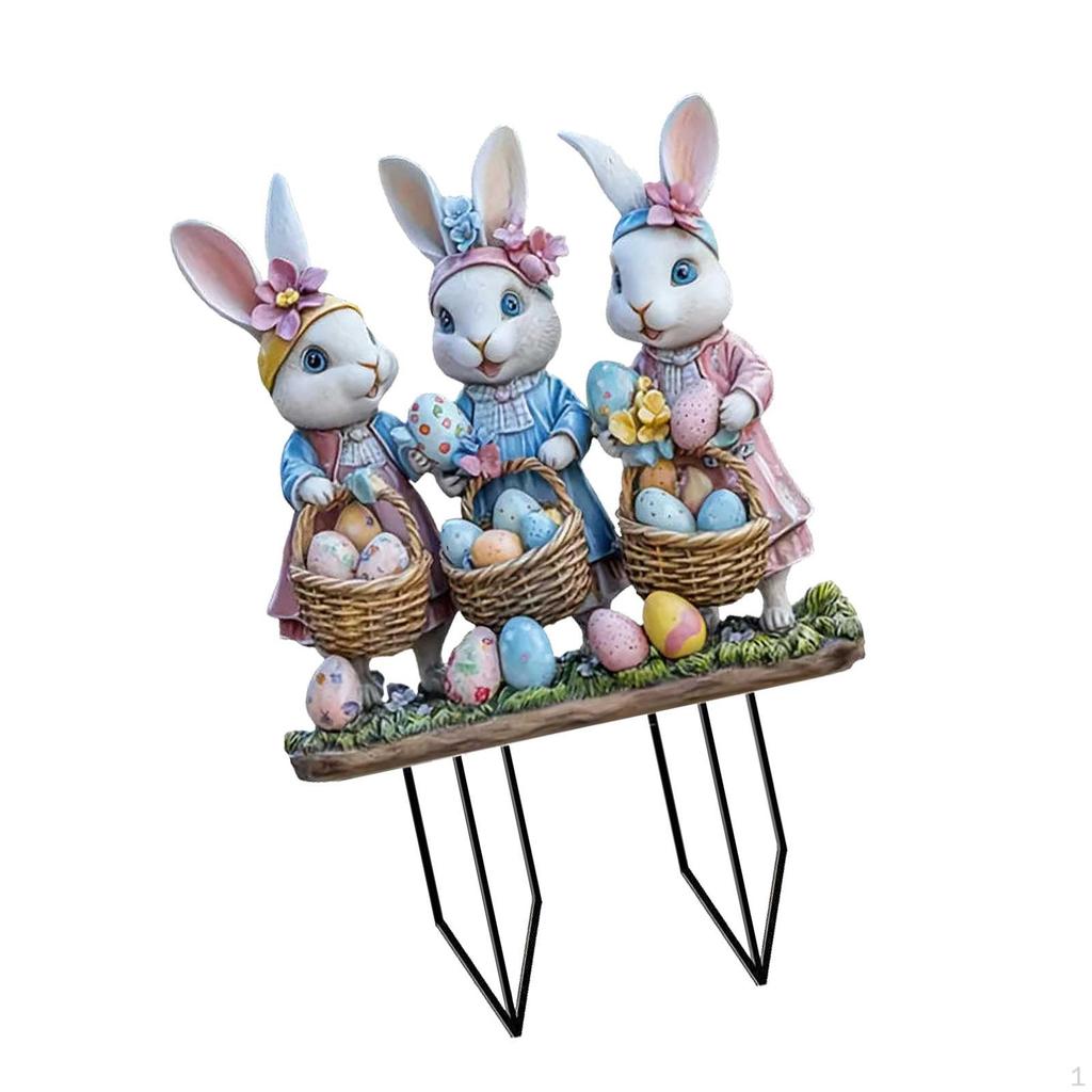 Acrylic Bunny Sculpture for Yard And Garden Display