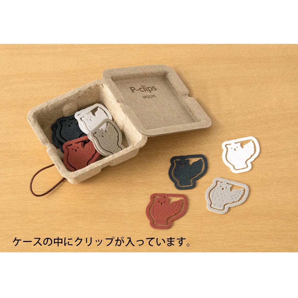 Midori Clip Peak Lips Owl Pattern 43403006