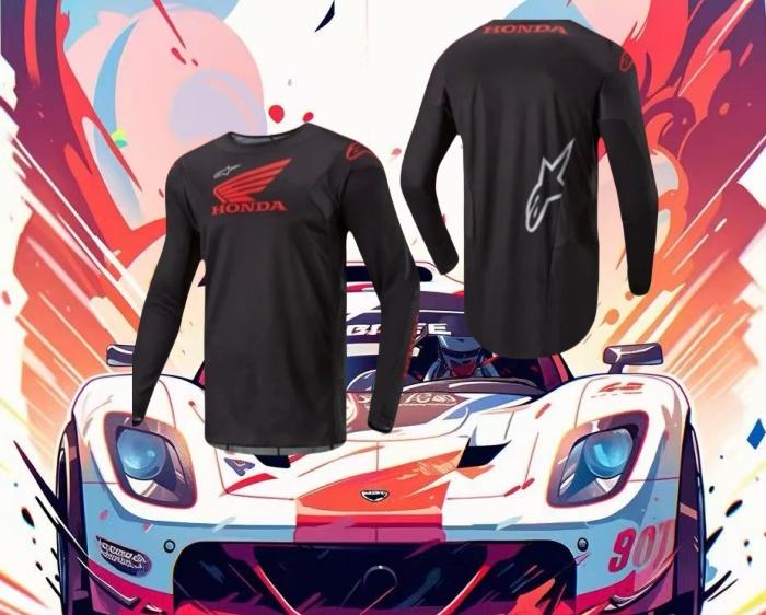 Summer 2026 Honda New Off-road Motorcycle Riding T-shirt Fast-drying Breathable Long-sleeved Men's And Women's Riding Clothes