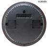 Formia Radio Wall Temperature and Day of the Second Hand Stops At Automatically Turns On At Japanese Hodogaya Electronic Brown Clock, Wooden,