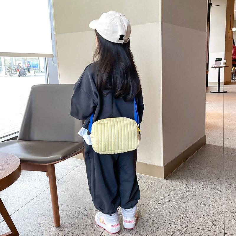 Cotton Shoulder Bag Stripe Design With Fun Style For Daily School And Travel