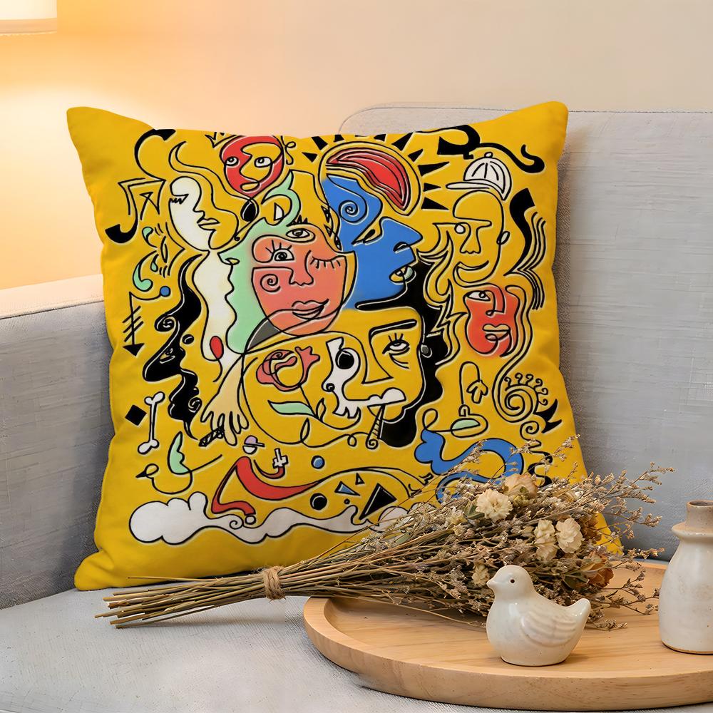 Cushion Cover Linen SkinFriendly Soft Decorative Case For Sofa Home Decor Singer Hot MMac Miller Pillow Cover