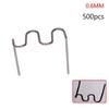 500PCS 0.6mm Wave For Welder Plastic Repair Standard Pre Cut Wave Staples Welding Bumper Car Bumper Repair
