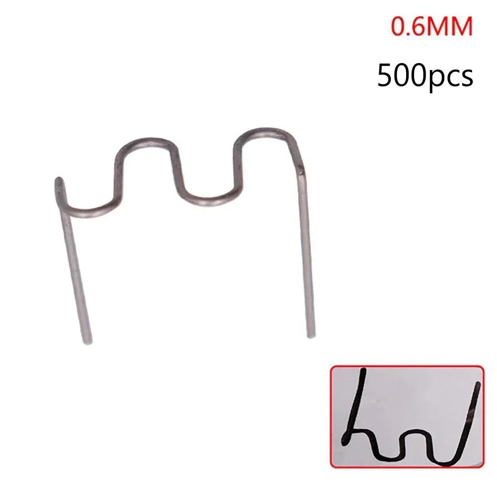 500PCS 0.6mm Wave For Welder Plastic Repair Standard Pre Cut Wave Staples Welding Bumper Car Bumper Repair